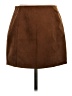 H&M 100% Polyurethane Solid Brown Casual Skirt Size S - photo 1