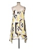 Charming Charlie 100% Polyester Graphic Yellow Cocktail Dress Size XL - photo 2