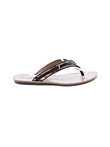 Burberry Novacheck Buckle Accent Flip Flops (view 1)