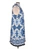 Talbots Damask Floral Blue Cocktail Dress Size 16 Petite - photo 4