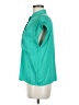 Banana Republic Color Block Teal Short Sleeve Blouse Size M - photo 5