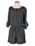 Ann Taylor LOFT 100% Polyester Polka Dots Black Romper Size 0 - photo 1