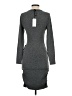 Express Solid Gray Casual Dress Size XS - photo 2