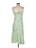Zara 100% Polyester Paisley Green Cocktail Dress Size XS - photo 2