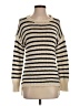 Hiho Stripes Tan Pullover Sweater Size S - photo 1