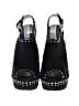 Prada Black Suede Studded Slingback Platform Sandals Size EU 36 - photo 2