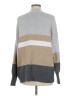 Time and Tru Color Block Gray Turtleneck Sweater Size M - photo 2