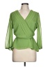 Worthington 100% Polyester Green 3/4 Sleeve Blouse Size L - photo 1