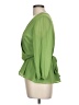 Worthington 100% Polyester Green 3/4 Sleeve Blouse Size L - photo 5