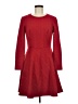 Unbranded Chevron-herringbone Solid Red Casual Dress Size 8 - photo 1
