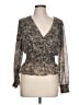Japna 100% Polyester Black Long Sleeve Blouse Size L - photo 1