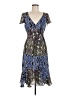 Parker Paisley Blue Cocktail Dress Size 6 - photo 1