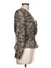 Japna 100% Polyester Black Long Sleeve Blouse Size L - photo 4