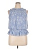 BCX 100% Polyester Blue Sleeveless Blouse Size XL - photo 1