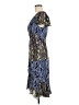 Parker Paisley Blue Cocktail Dress Size 6 - photo 5