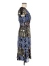 Parker Paisley Blue Cocktail Dress Size 6 - photo 4