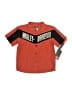 Harley Davidson 100% Cotton Orange Short Sleeve Button-Down Shirt Size 4T - photo 1
