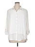 N Touch Ivory 3/4 Sleeve Button-Down Shirt Size 1X - photo 1