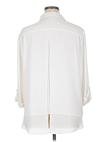 N Touch 3/4 Sleeve Button-Down Shirt (view 2)