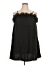 Shein Curve 100% Polyester Black Sleeveless Blouse Size 0XL - photo 1
