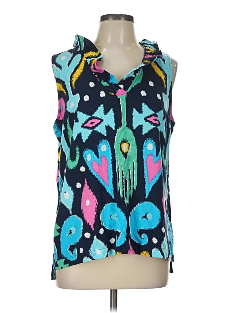 Pre-owned Crown & Ivy Sleeveless Blouse In Teal