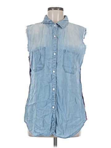 Rails Sleeveless Button-Down Shirt (view 1)
