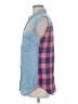 Rails 100% Tencel Blue Sleeveless Button-Down Shirt Size M - photo 5