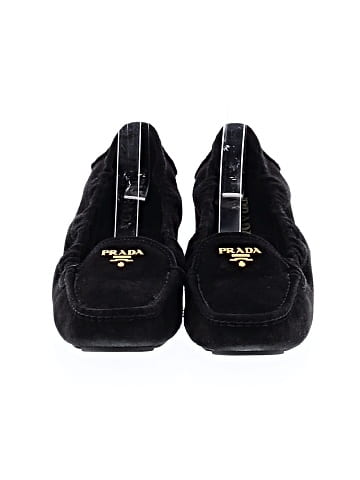 Prada Suede Scrunch Loafers (view 2)