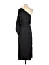 Dèluc 100% Polyester Solid Black Casual Dress Size S - photo 2