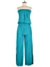 Sunny Leigh Solid Teal Jumpsuit Size M - photo 1