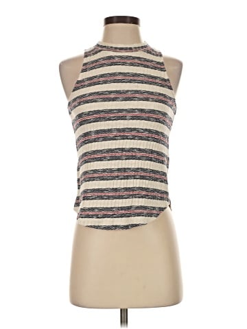 Madewell Mockneck Tank Top in Lawton Stripe (view 1)