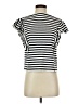 Free Assembly 100% Cotton Stripes Ivory Short Sleeve Top Size S - photo 1