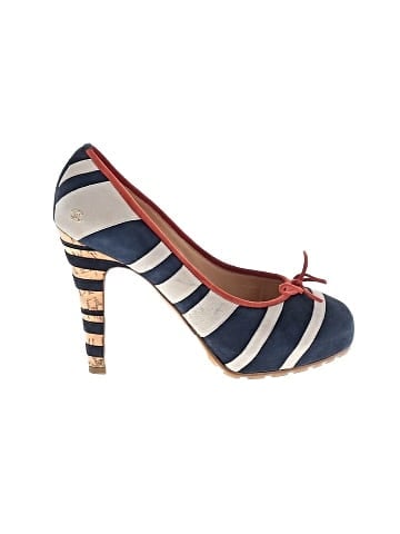 Chanel Resort 2008 Striped Cork Heel Pumps (view 1)
