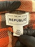 For The Republic 100% Polyester Plaid Brown Jacket Size M - photo 6