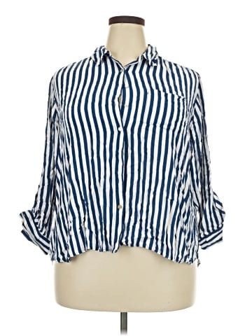 Jane and Delancey 3/4 Sleeve Button-Down Shirt (view 1)