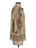Trinity Tan 3/4 Sleeve Blouse Size S - photo 4