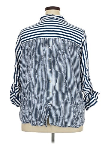 Jane and Delancey 3/4 Sleeve Button-Down Shirt (view 2)