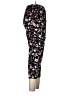 Julia 100% Viscose Floral Black Casual Pants Size L - photo 4