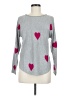 Assorted Brands Hearts Gray Pullover Sweater Size M - photo 1