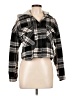 Love Tree 100% Polyester Plaid Black Jacket Size L - photo 1