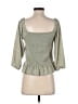 Jessica Simpson Green 3/4 Sleeve Top Size S - photo 2
