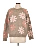 Bobeau Floral Brown Pullover Sweater Size L (petite) - photo 1
