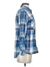 MICHAEL Michael Kors 100% Cotton Plaid Blue Long Sleeve Button-Down Shirt Size XS - photo 4