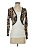 Cache Tan 3/4 Sleeve Top Size S - photo 1