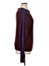 Splendid Color Block Burgundy Pullover Sweater Size XL - photo 4