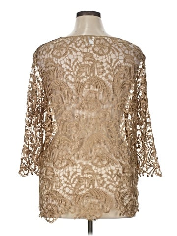 BEDFORD FAIR lifestyles 3/4 Sleeve Blouse (view 2)