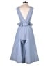 ASOS 100% Polyester Checkered-gingham Blue Jumpsuit Size 2 - photo 2