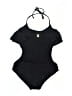 Arcadia Group Limited Solid Black One Piece Swimsuit Size 6 - photo 2