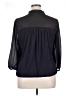 Ann Taylor LOFT Black 3/4 Sleeve Blouse Size XL - photo 2