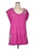 JW Los Angeles 100% Cotton Pink Short Sleeve Top Size XL - photo 1
